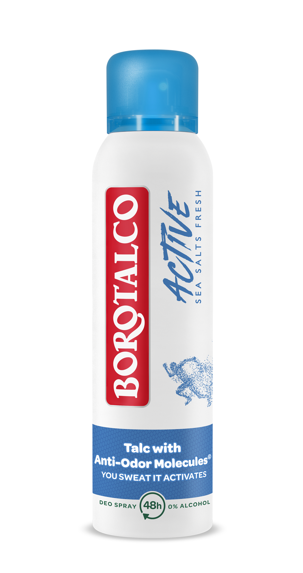 BOROTALCO Déodorant Actif Spray Sel Marin 150ml
