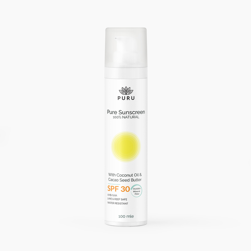Crème solaire PURU Pure SPF30 flacon rond 100ml Crème solaire PURU Pure SPF30 flacon rond 100ml
