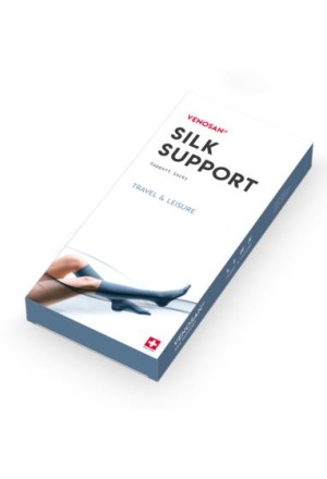 Venosan Silk A-D Support Socks L noir 1 paire