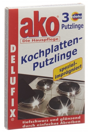 DELU Nettoyants pour plaques de cuisson 3 pièces