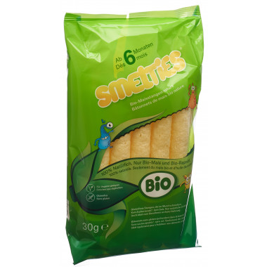 Smelties Bâtonnets de maïs bio nature 30g