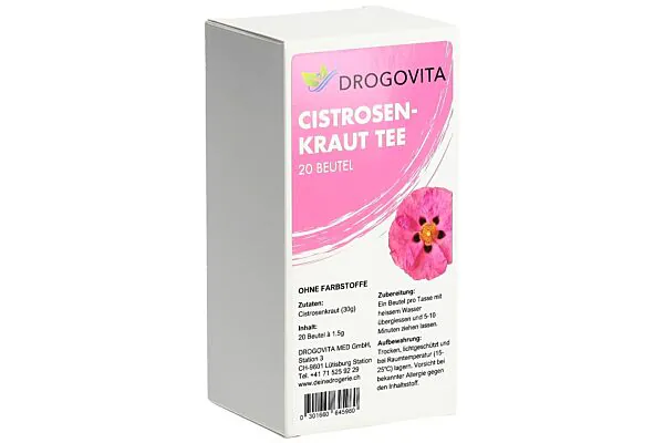 DROGOVITA Tisane de ciste Btl 20 pièces DROGOVITA Tisane de ciste Btl 20 pièces