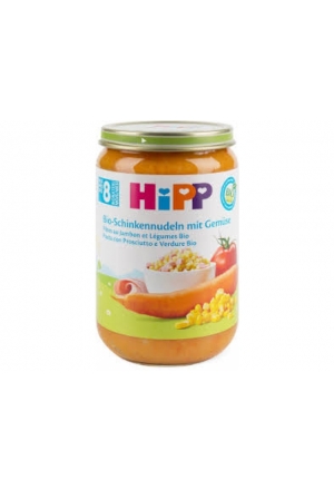 HiPP Bio-Nouilles au jambon et légumes 8 mois 220g
