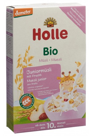 Holle Muesli bio junior multicéréales aux fruits 250g Holle Muesli bio junior multicéréales aux fruits 250g