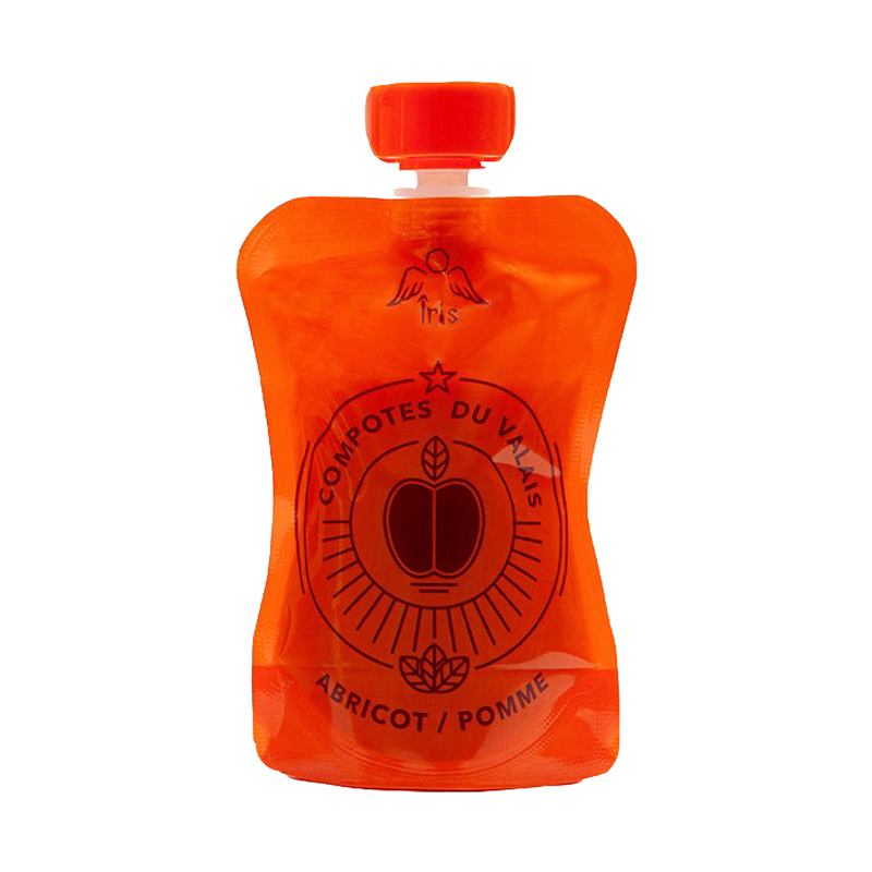 IRIS Compote d'abricots et de pommes Btl 100g IRIS Compote d'abricots et de pommes Btl 100g