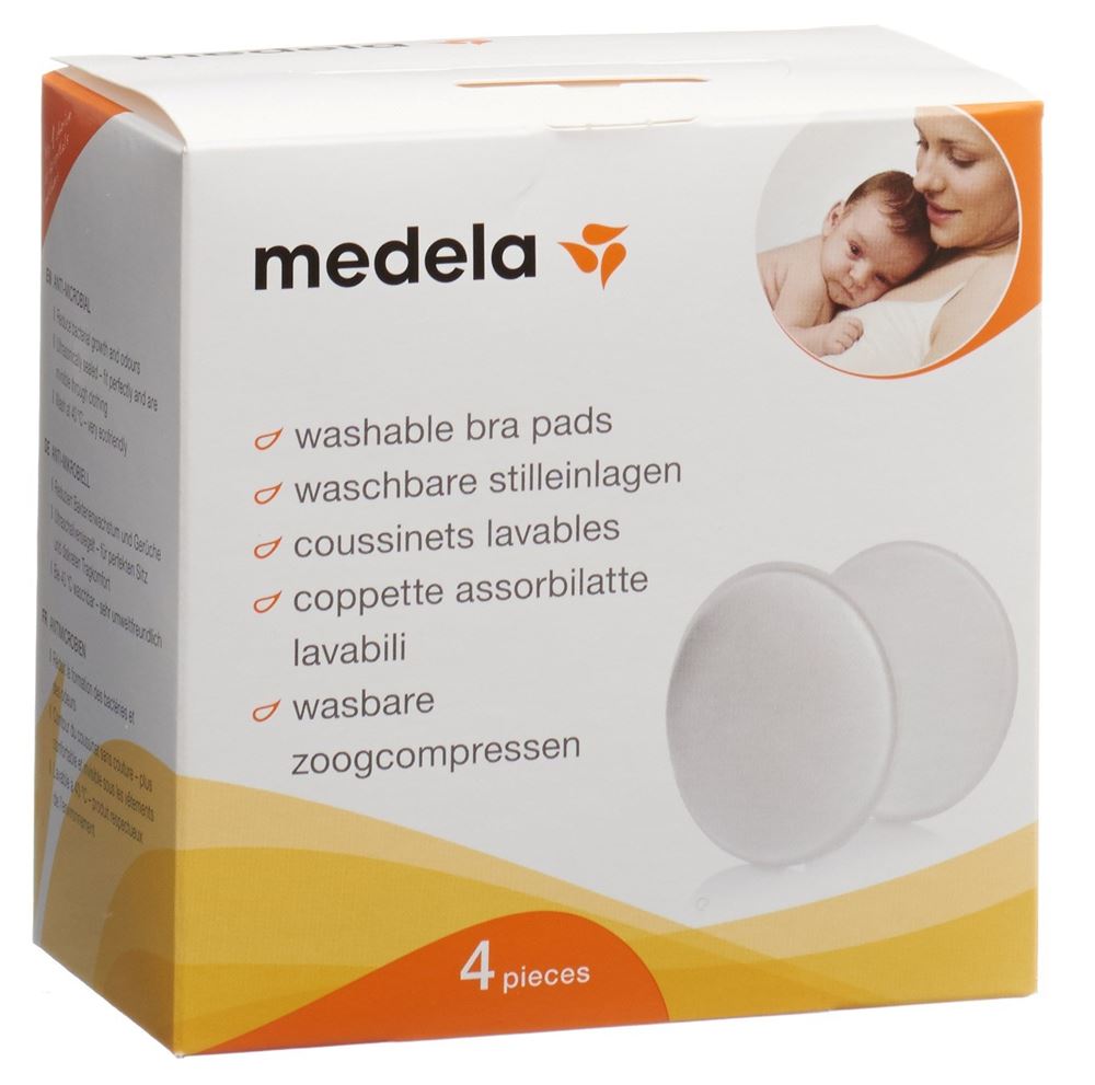 Medela Coussinets d'allaitement lavables 4 pièces Medela Coussinets d'allaitement lavables 4 pièces