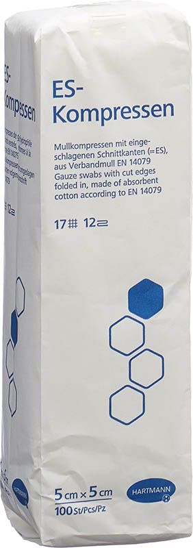 Compresses ES Hartmann 12x 5x5cm 100 pièces