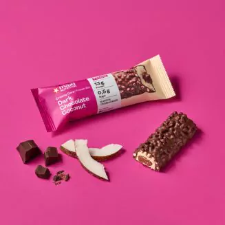 MAXI NUTRITION Barre protéinée croustillante au chocolat noir et à la noix de coco 45 g