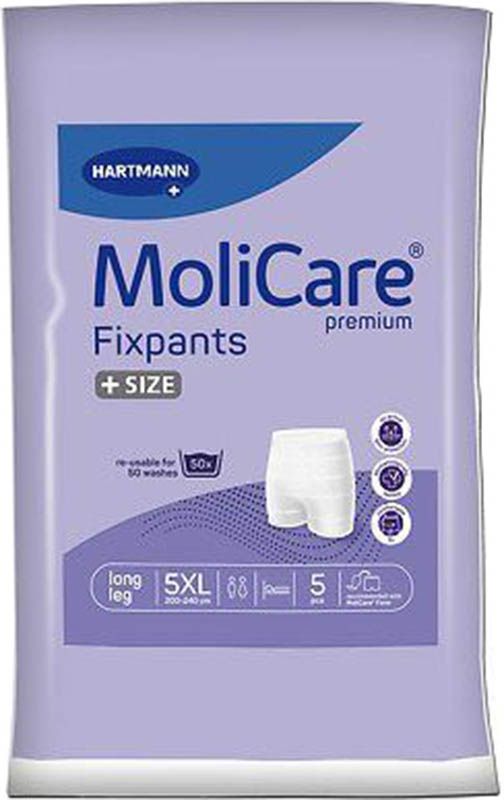 MoliCare Premium Fixpants 5XL long Btl 5 pièces