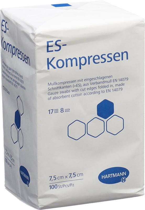 HARTMANN ES-Compresses 8 fois 7.5x7.5cm 100 pièces