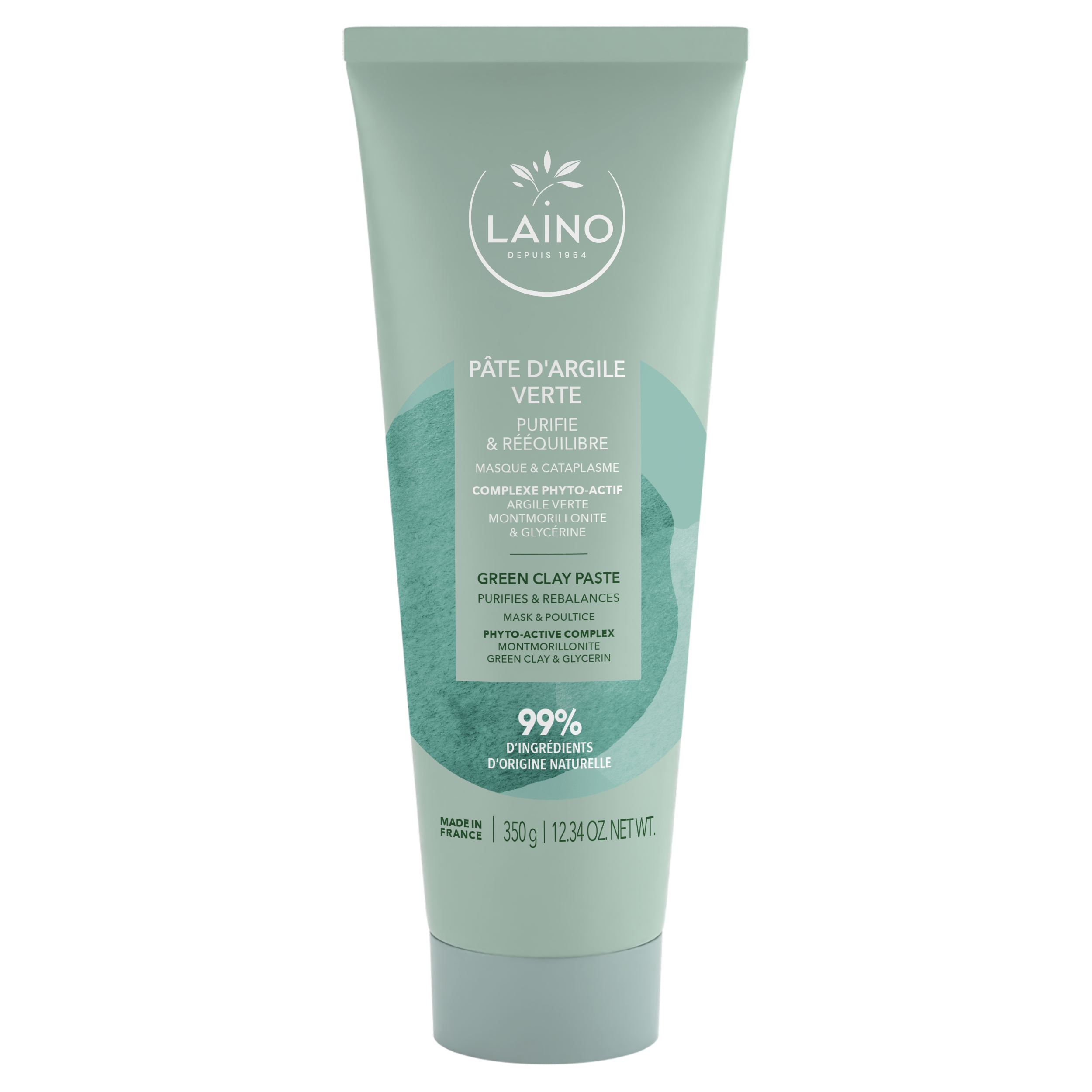 Laino argile verte pâte 99% naturelle 350g