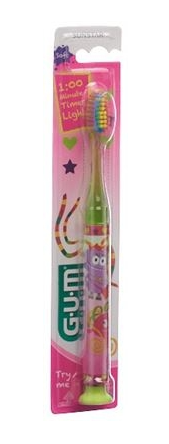 Brosse à dents GUM Junior Light-Up verte Brosse à dents GUM Junior Light-Up verte