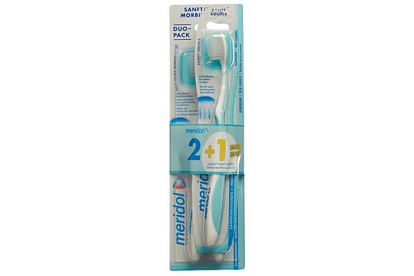 Brosse à dents meridol Douceur 2+1 gratuite Brosse à dents meridol Douceur 2+1 gratuite