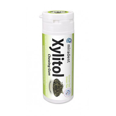 Miradent Xylitol Gomme à mâcher Thé vert 30 pièces Miradent Xylitol Gomme à mâcher Thé vert 30 pièces