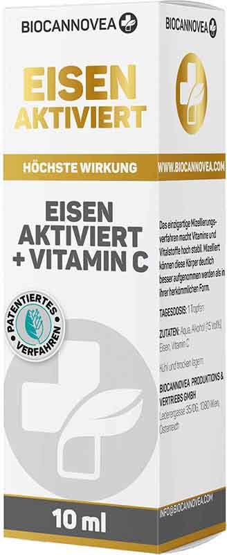 BIOCANNOVEA Fer activé & Vitamine C Fl 10ml BIOCANNOVEA Fer activé & Vitamine C Fl 10ml