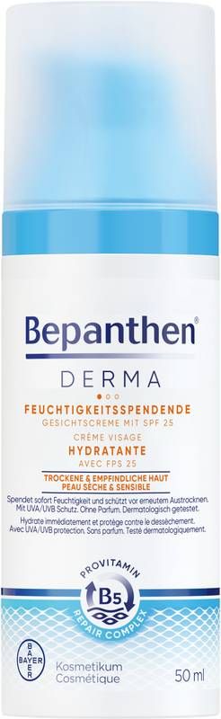 Bepanthen® Derma Crème hydratante pour le visage SPF25 50ml Bepanthen® Derma Crème hydratante pour le visage SPF25 50ml