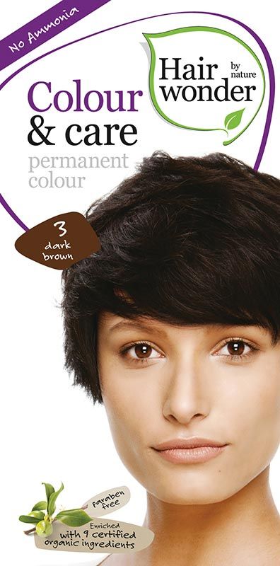 HENNA Hairwonder Colour & Care 3 brun foncé