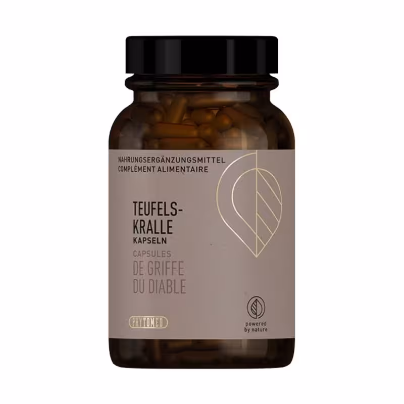 PHYTOMED Gélules de griffe du diable, flacon en verre de 160 gélules