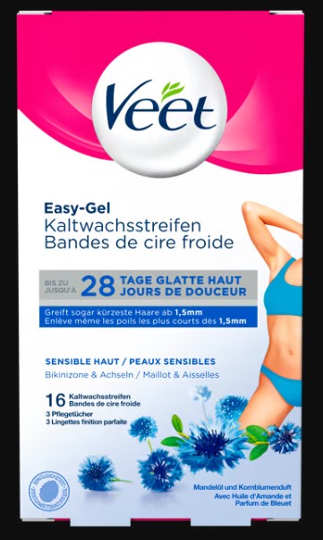 VEET Bande de cire froide Bikini&Achsel sens 8 x 2 pièces