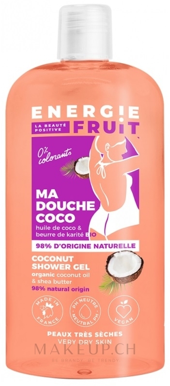 Gel douche ENERGIE FRUIT huile de coco karité 500ml