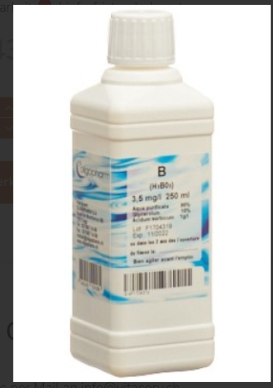 OLIGOPHARM Bore Soluble 3.5 mg/l 250ml