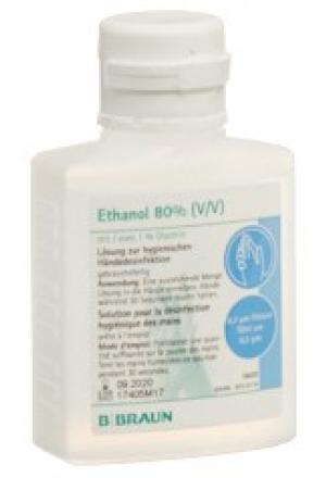BRAUN Ethanol 80% Glycérine 1% Bouteille ovale 100ml