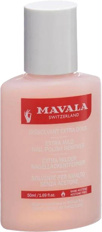 Dissolvant extra-doux rose pour vernis à ongles MAVALA 50ml