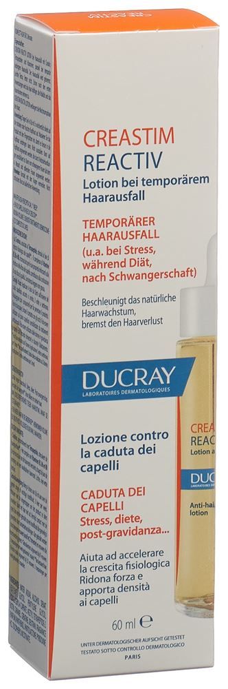 DUCRAY CREASTIM REACTIV Lot Chute de cheveux 60ml