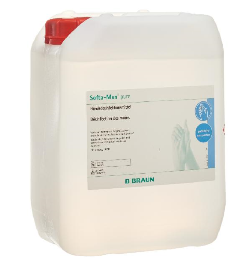 SOFTA-MAN PURE désinfectant pour les mains bidon 5lt