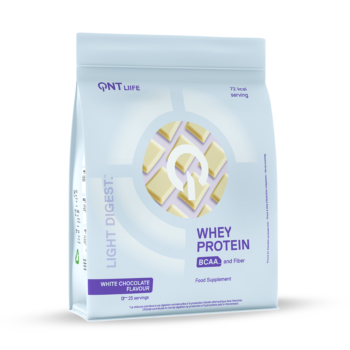 QNT Light Digest Whey Protein Choco blanc 500g