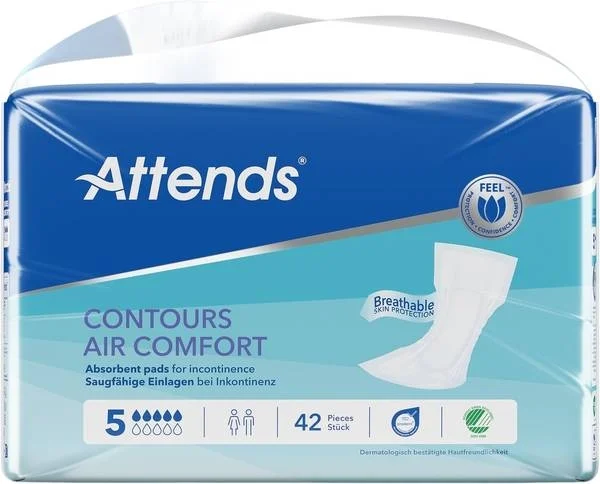 Attends Contours Einlagen 5 Air Comfort Plus 42 Stück