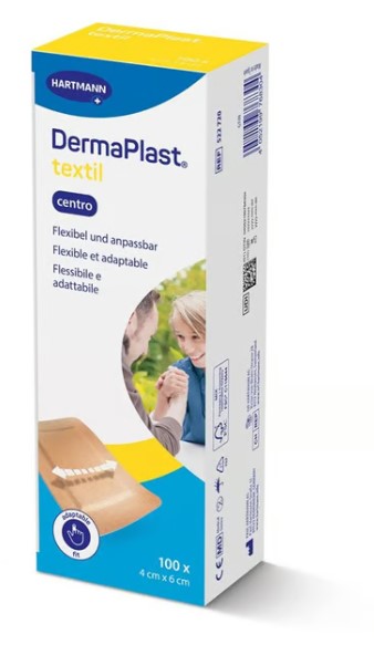 DermaPlast® Textil Centro 4x6cm à 100 pièces