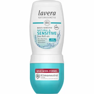 Lavera Déodorant à bille basis sensitiv Natural & SENSITIVE 50ml
