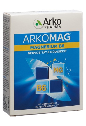 ARKOMAG Magnésium Vitamine B6 Caps 60 pièces ARKOMAG Magnésium Vitamine B6 Caps 60 pièces