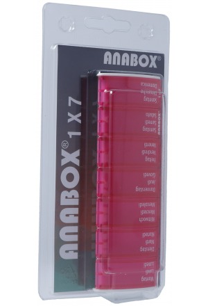 Anabox Medidispenser 1x7 rose allemand/français/italien sous blister Anabox Medidispenser 1x7 rose allemand/français/italien sous blister