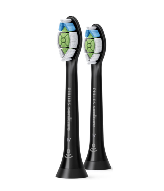 Philips Sonicare W2 Optimal White Têtes de brosse standard noires 2 pièces Philips Sonicare W2 Optimal White Têtes de brosse standard noires 2 pièces