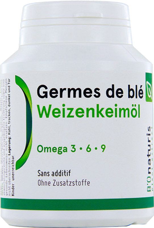 BIOnaturis Huile de germe de blé en capsules 270 mg 180 pièces BIOnaturis Huile de germe de blé en capsules 270 mg 180 pièces
