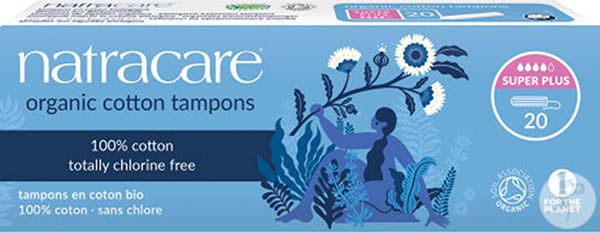 Tampons Natracare super plus 20 pièces Tampons Natracare super plus 20 pièces