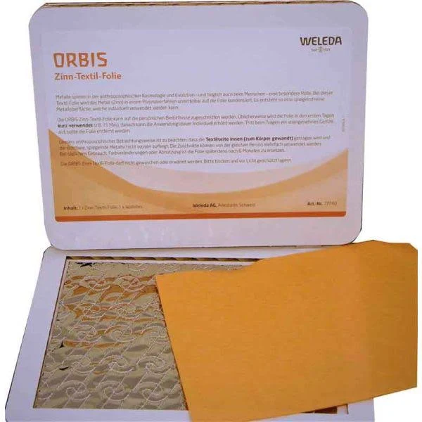 ORBIS Feuille d'étain-textile orange