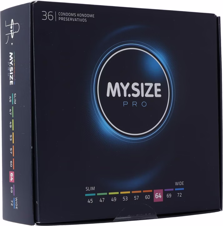 Préservatifs MY SIZE PRO 64 mm, lot de 36