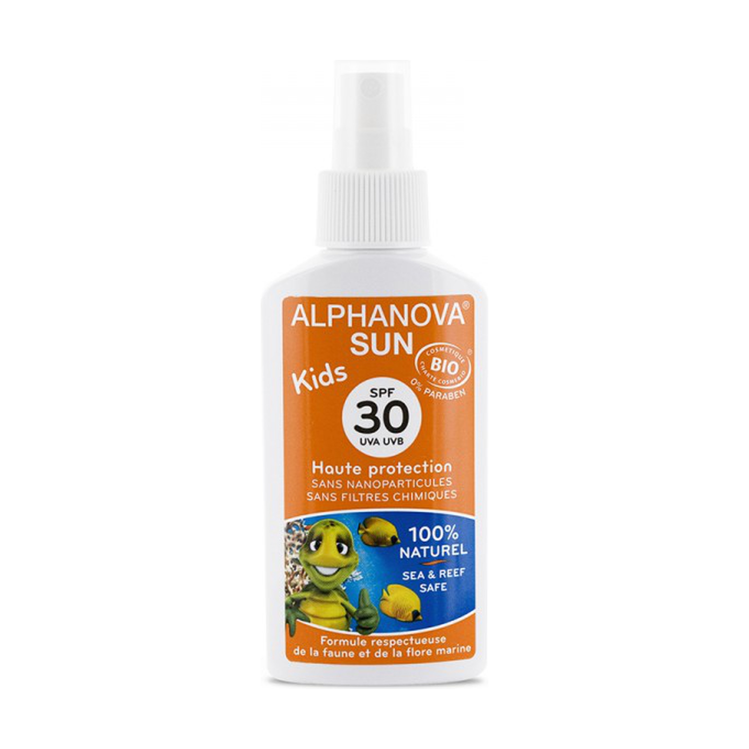 ALPHANOVA® SUN Spray Kids Bio SPF30 sans nanoparticules 125g