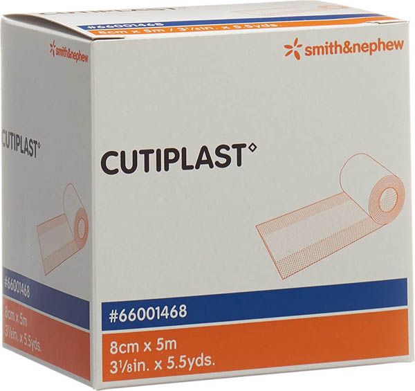 Pansement non tissé Cutiplast au mètre 8cmx5m blanc