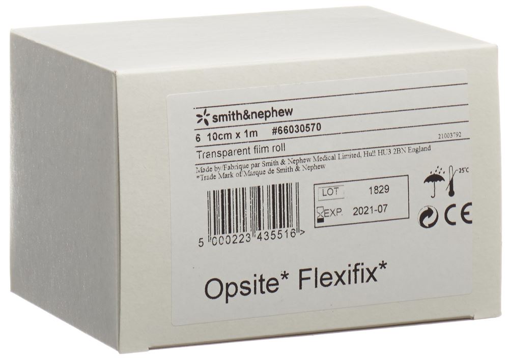OPSITE FLEXIFIX film transparent 10cmx1m 6 rouleau