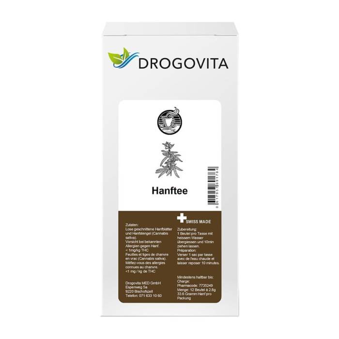 Thé de chanvre Drogovita en sachets filtres 12 pièces Thé de chanvre Drogovita en sachets filtres 12 pièces