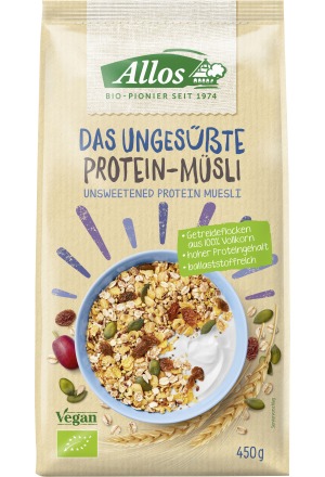 ALLOS Le muesli protéiné non sucré Btl 450g