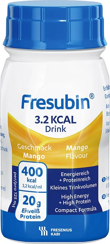 Fresubin 3.2 kcal Drink Mango 4 bouteilles 125 ml