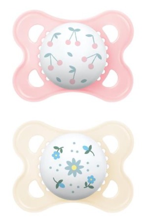 Sucette MAM Original 0-6 mois pink/white 2 pièces
