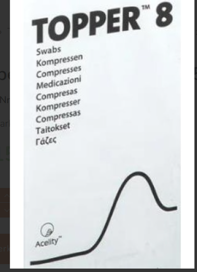 Topper 8 NW Kompr 5x5cm stérile (n) 25 x 5 pièces