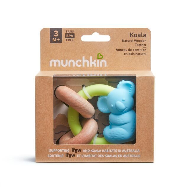 MUNCHKIN Anneau de dentition Koala en bois naturel