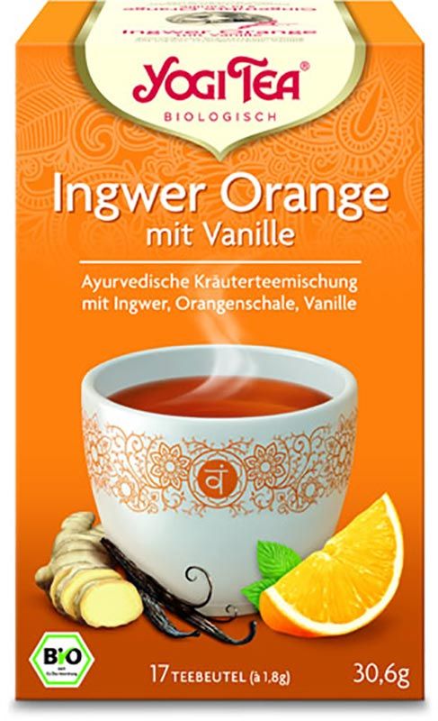Yogi Tea Gingembre Orange avec Vanille 17 Btl 1.8g